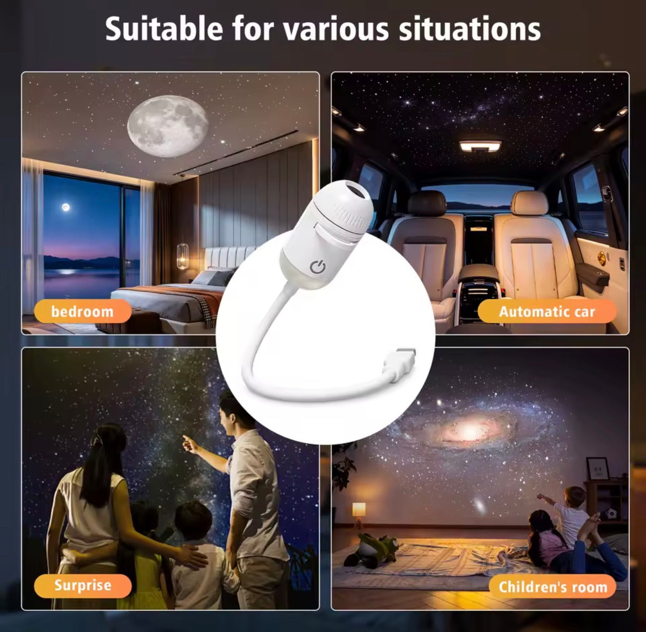 Galaxy Ceiling Projector 🌌